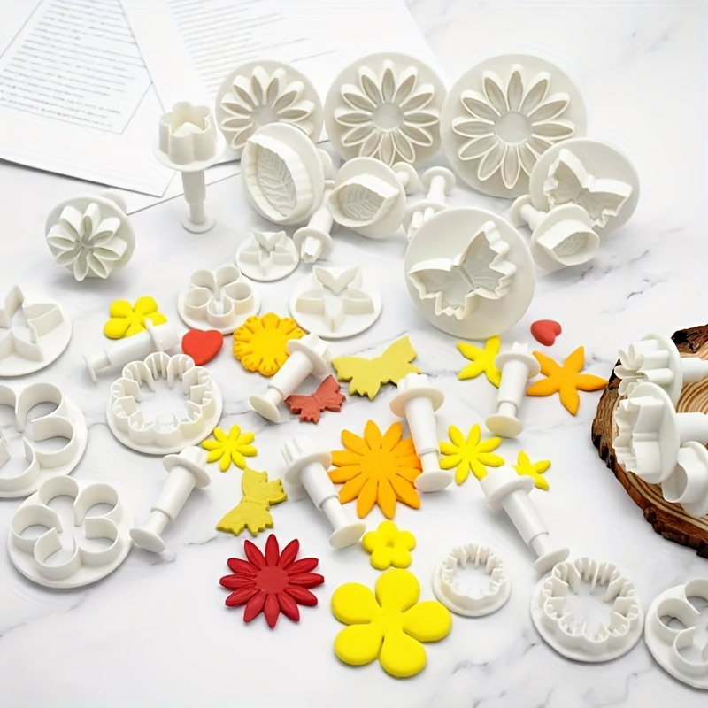 

33pcs Plastic Clay Mold Set - Spring , , And Pottery Press Tools - Deluxe Diy Craft Molds For Unique 3d Designs, Ceramics, And Crafts With Creative Accessories