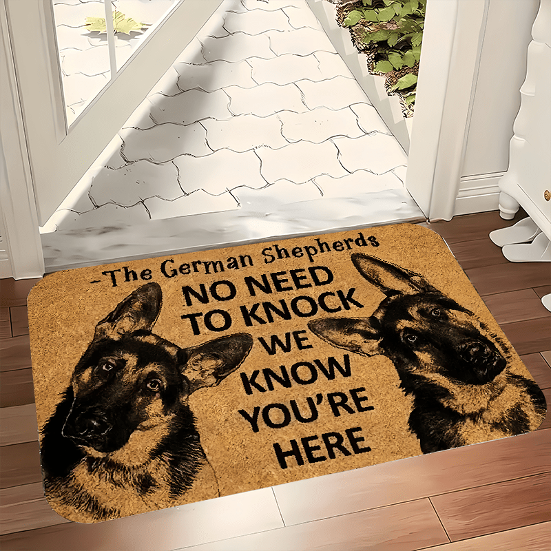 

Slogan Welcome Doormat - Non-slip, Machine Washable Polyester Flannel Rug For Living Room, Bedroom, Bathroom, Kitchen & Laundry - Perfect Gift Idea, Low Pile, Thickness 1.2cm