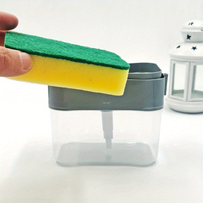 Portable Soap Dispenser Kitchen Detergent Sponge