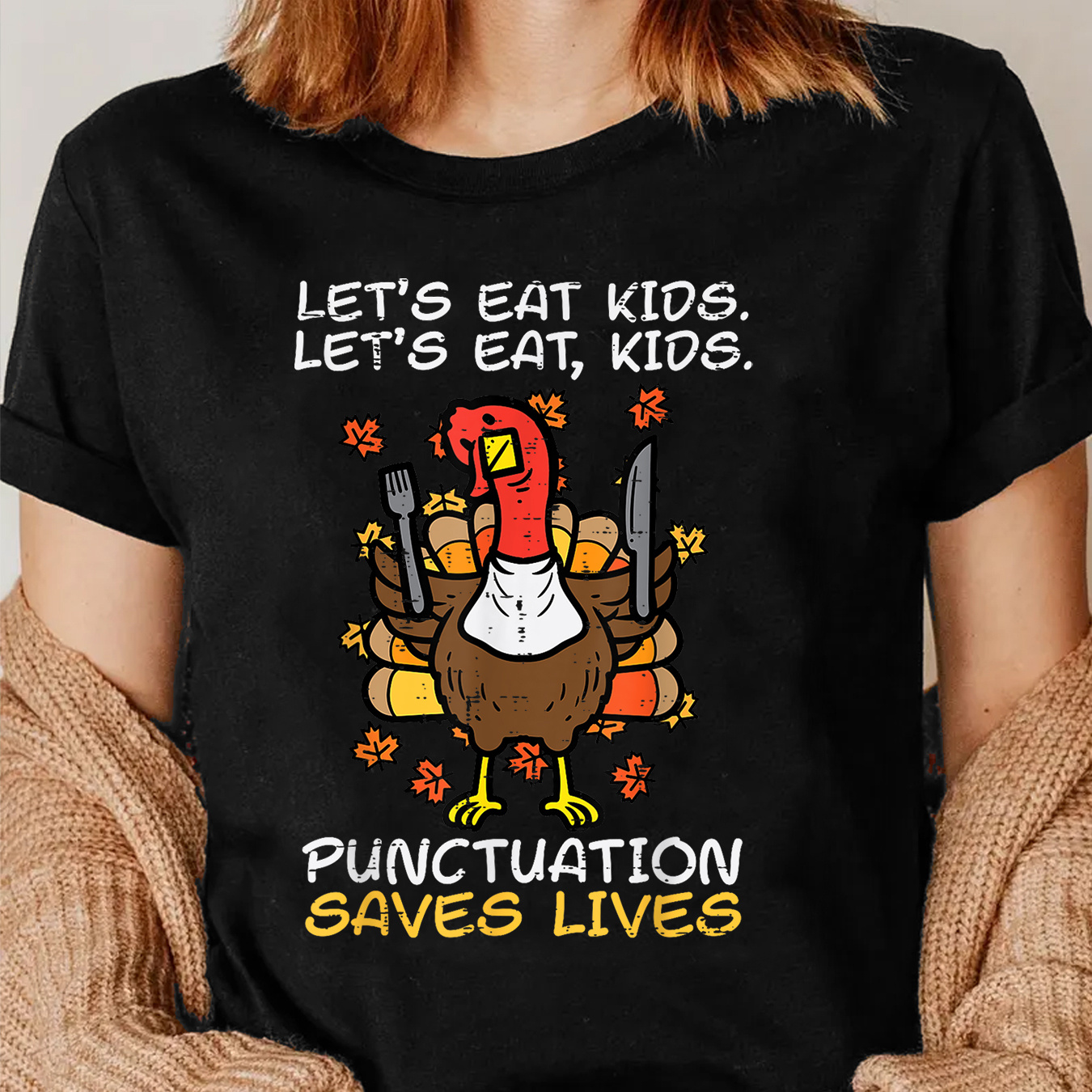 

Fun Turkey Graphic Tee For Women - , , & Top,