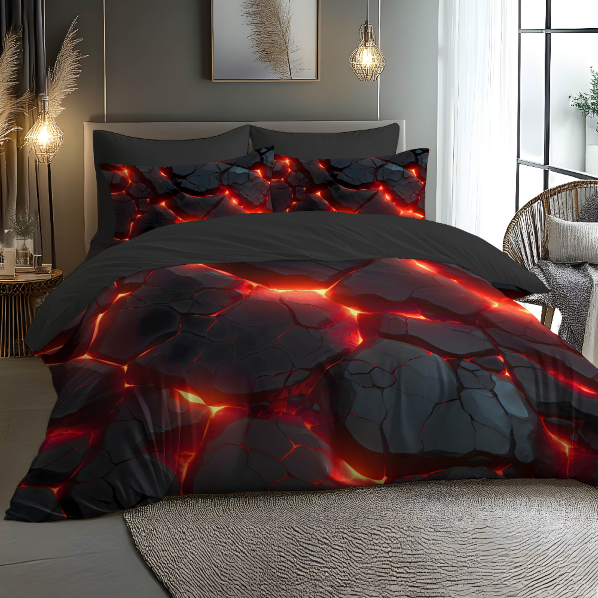 2/3pcs Design From Metal , 3d Super Soft Brushed Duvet Cover And Pillowcase Set, Bedding Set Does Not Filling Fabric