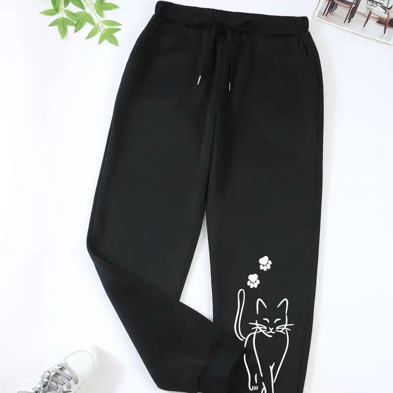 

Women's Size Sweatpants Cat , , Drawstring - , , For And