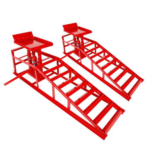 hydraulic ramps 11000lbs 5t low profile lift service ramps truck trailer garage height hydraulic vehicle ramps 1