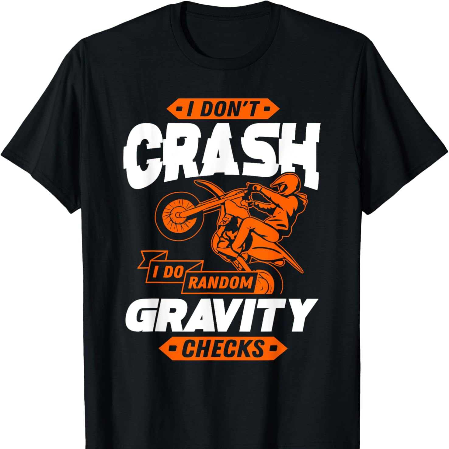 

Random Gravity Checks - Motocross & Dirt Bike T-shirt Cotton Diy Men's Soft Breathable Comfortable Casual Sports And Christmas Gifts