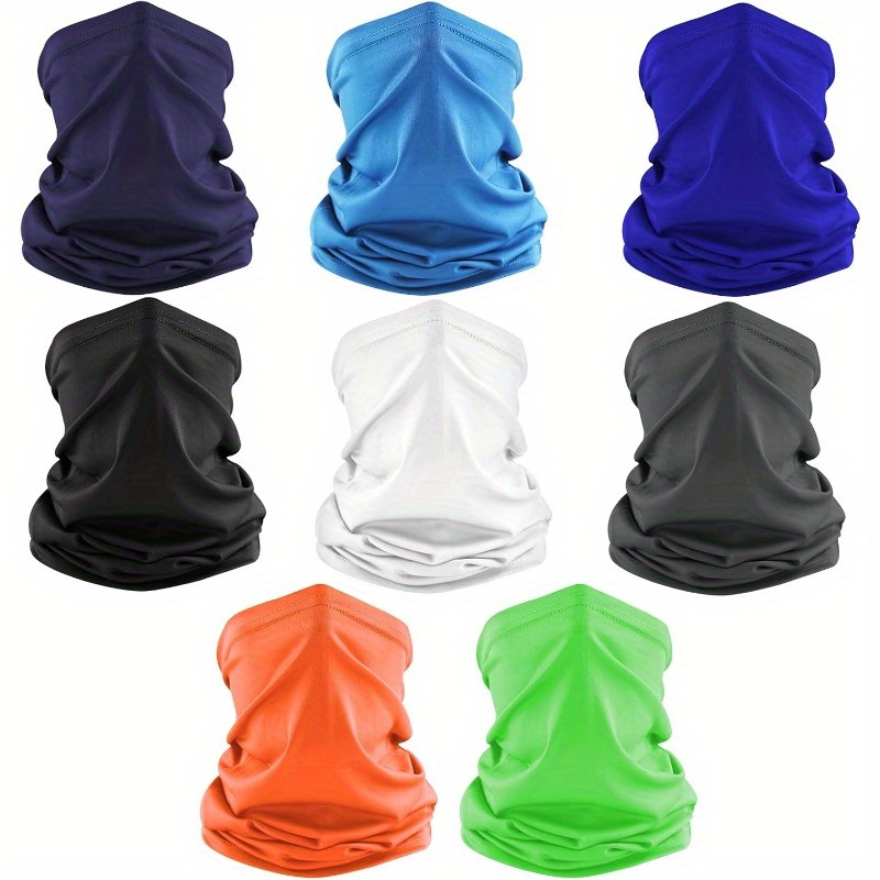 

8 Gaiter Balaclava, Uv Bandanas, For Men Women