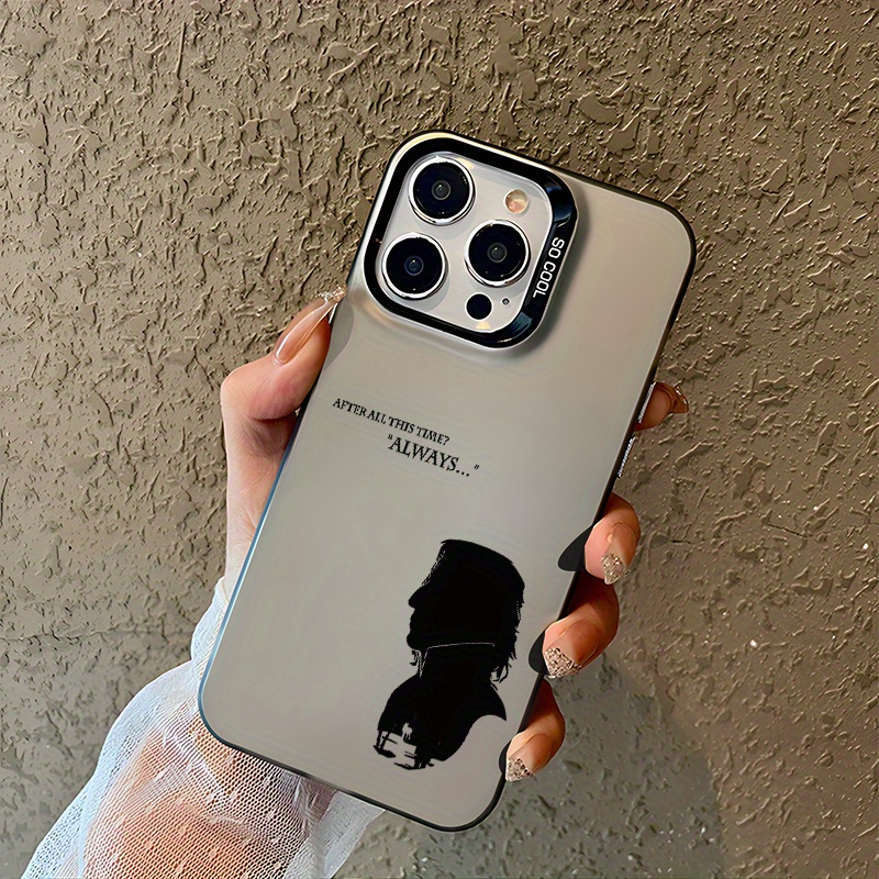 TEMU Aesthetic Movies Classic Phone Case For Iphone16 11 15 14 Pro Case Black And Silvery Shockproof Phone Cases Birthday Christmas Gifts For Woman