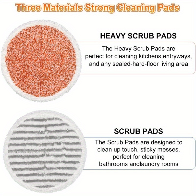 

6 And Reusable Mop , S7000 Mop Replacement, For & Scrubbing Mop For Cleaning, For S7000amz S7001 S7001tgt S7000 Mop