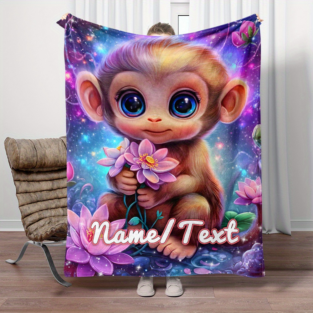 

Customizable Glowing Fleece Blanket - , Polyester For Sofa, Bed, , Camping, , , , - , No Needed, Featherless