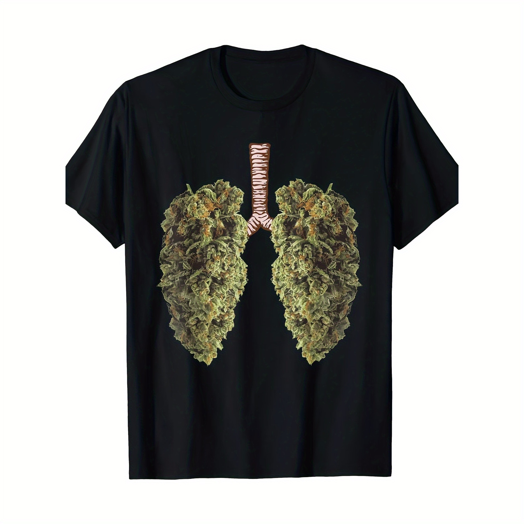 

Funny Weeedd Lung Bud T-shirt Thc Lung Tshirt T-shirt Hot Sale Student Cotton T-shirt Printed 2024 Round Neck Fashion 220g