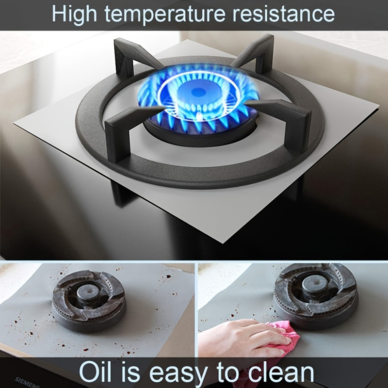 4pcs reusable stovetop burner covers non fireproof heat resistant oil proof   easy to   stove protectors multi layer design no electricity needed details 7