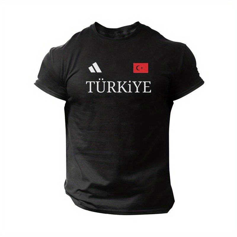 

Turkiye Spring And Summer Men's Short-sleeved T-shirts Printed Tops Summer T-shirts