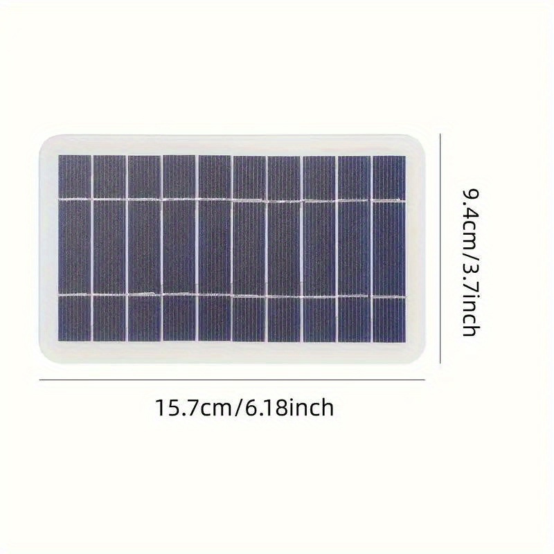 carregador de   solar usb para viagens e camping ao ar livre -   energia solar, controlador de carga ≤36v, conector: fêmea para   usb - compatível com telefones, power banks, lanternas, ventiladores 3