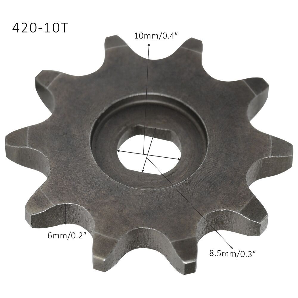 TEMU 40 420 10teeth Gear Sprocket For Electric Motor Scooter Atv Go Kart Buggy