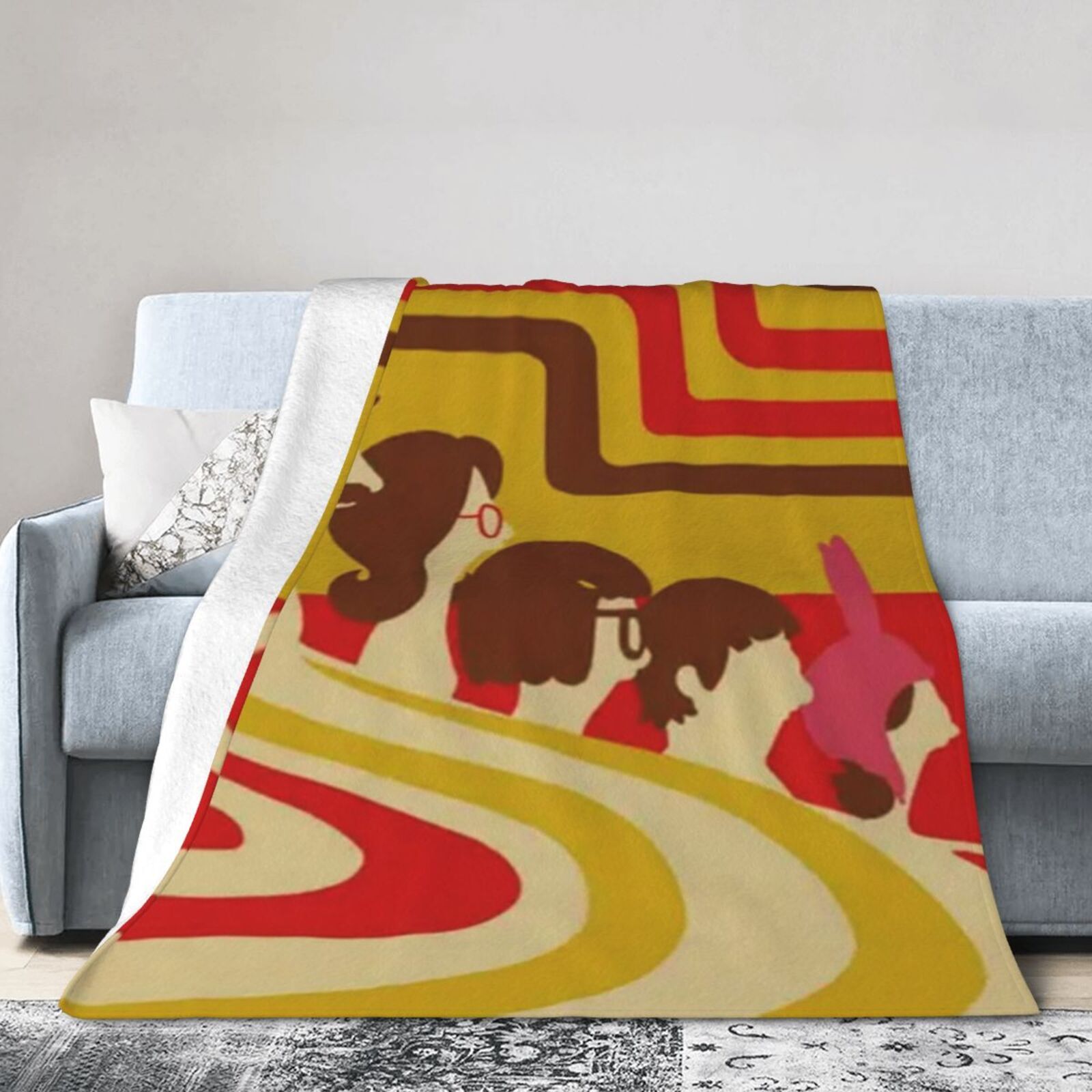 

Themed Fleece Blanket, Vibrant , , Multi-use For Sofa, Bed, Car, Office, Camping - Perfect Gift, Mixed Colors, Polyester Cover, Flannel Fabric, 250-300g Square