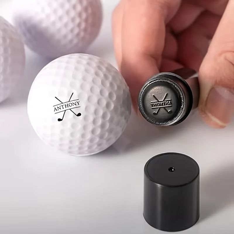 Sello De Tinta Para Marcar Bolas De Golf - Reutilizable, Portátil Y De Secado Rápido