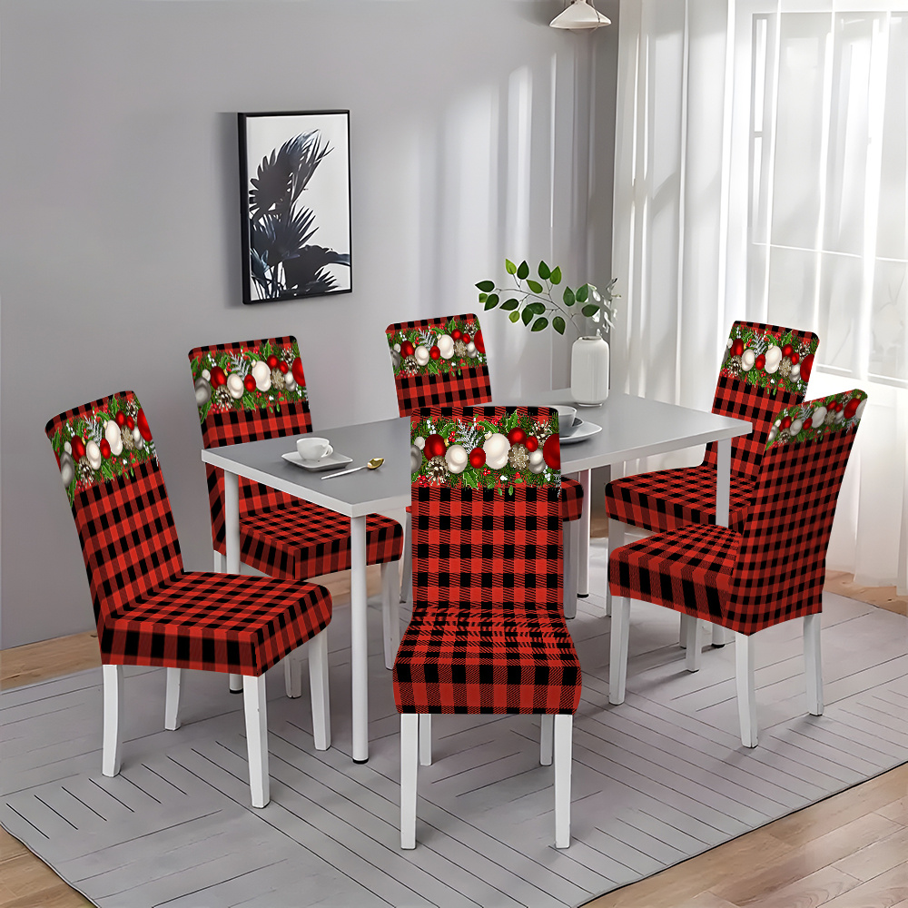 

2/4/6pcs Christmas Dining Covers, Polyester , Removable Sleeves, - , For , , Restaurant, Decor, , , ,