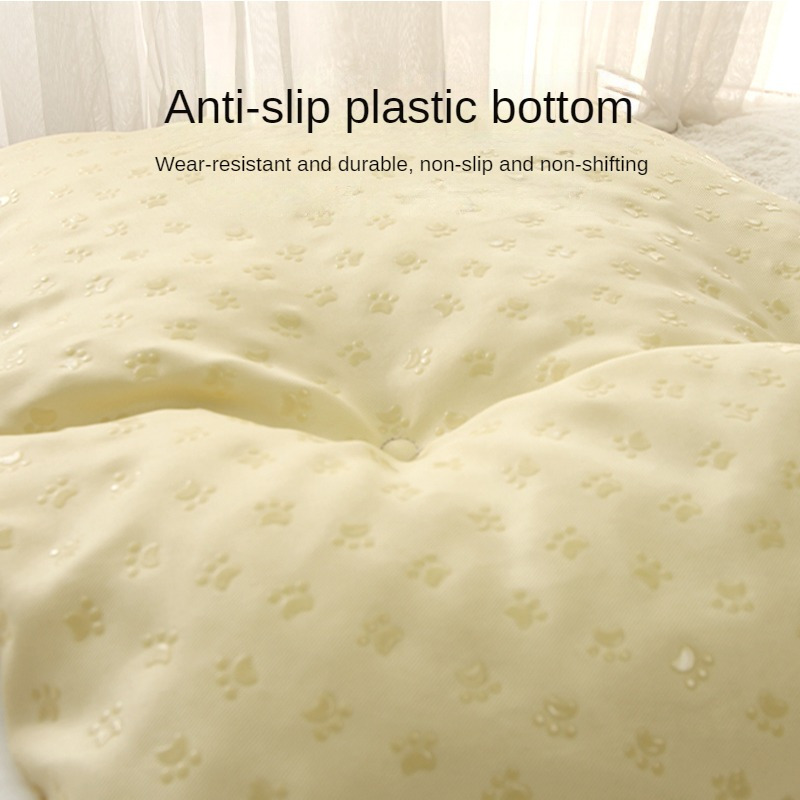 cat nest winter warm enclosed large   thickened cat house autumn and winter lamb round cat sleeping bag Product details 3