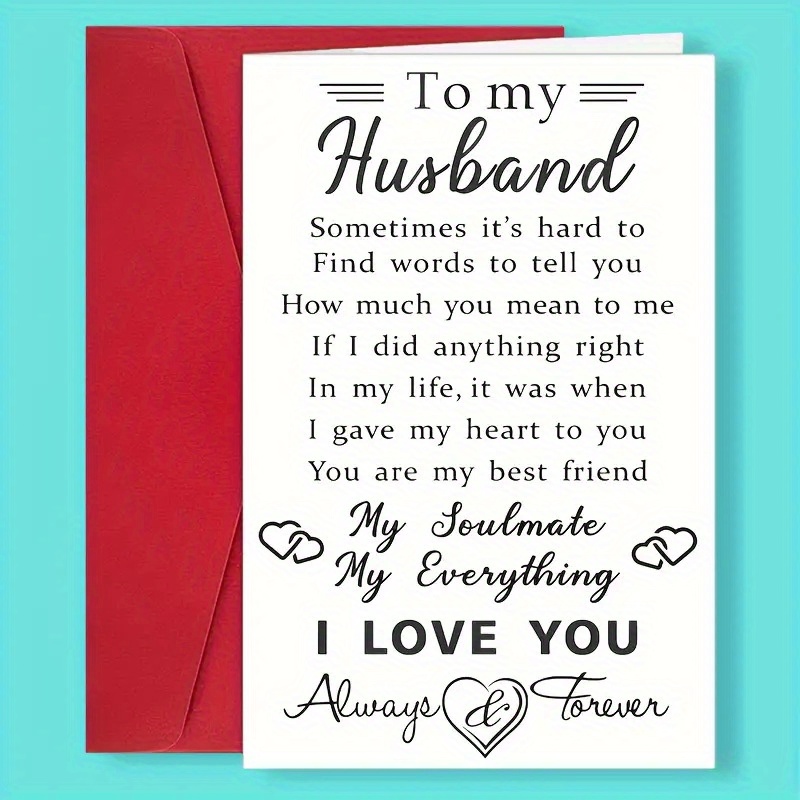 

Husband Greeting 1- - Appreciation For , Engagement, 's Day, - For &