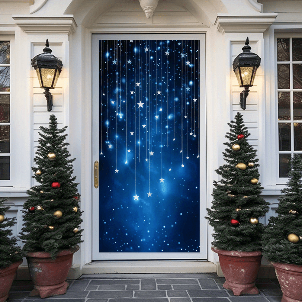 

Christmas Door Curtain - Magical Banner, Indoor/outdoor Holiday Decor, No Power Needed, Polyester, Christmas Decor