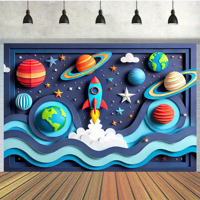 

7x5ft 3d Backdrop - For Parties, Table Decor & , No Needed