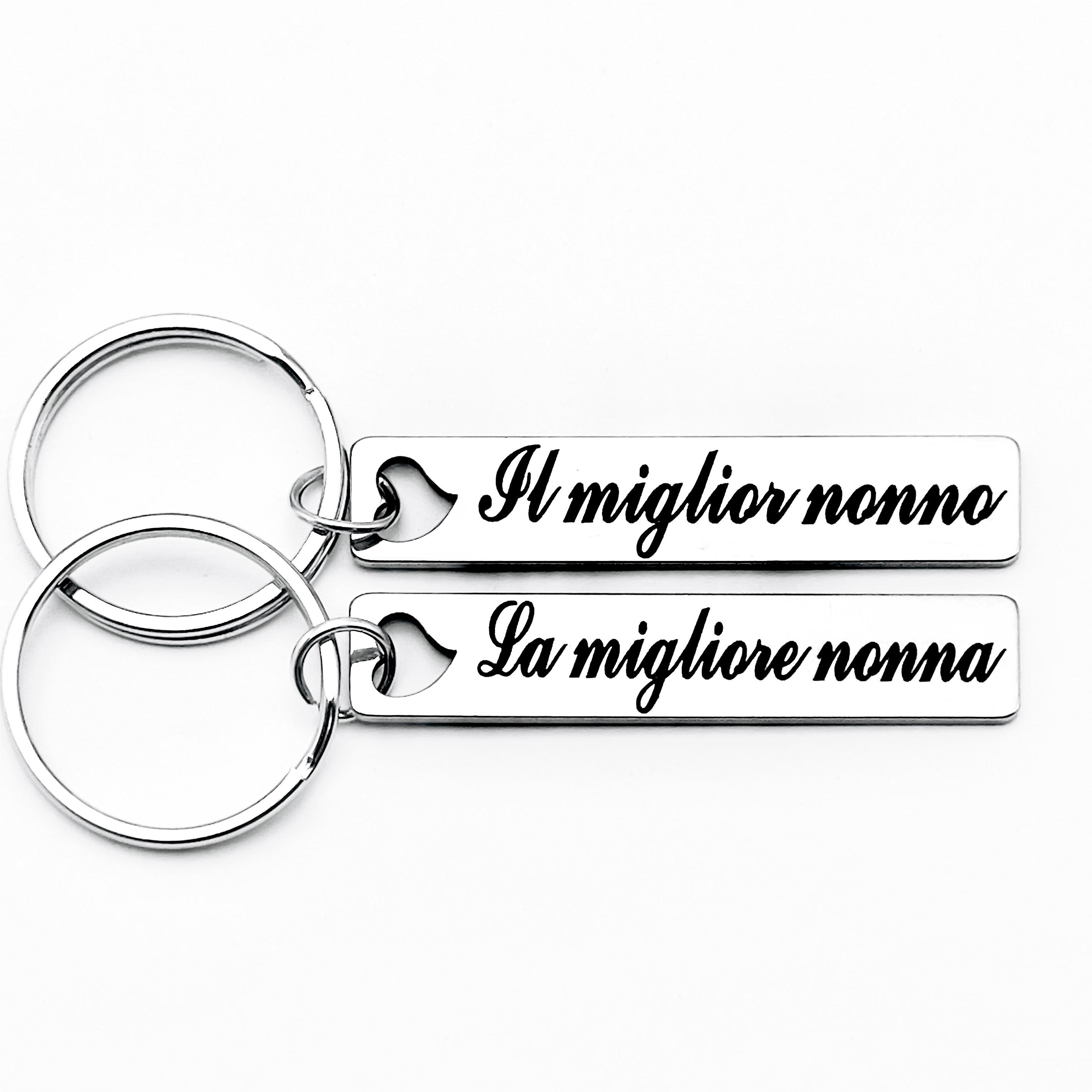 

Stainless Steel Keychain - For Grandparents, & Accessory