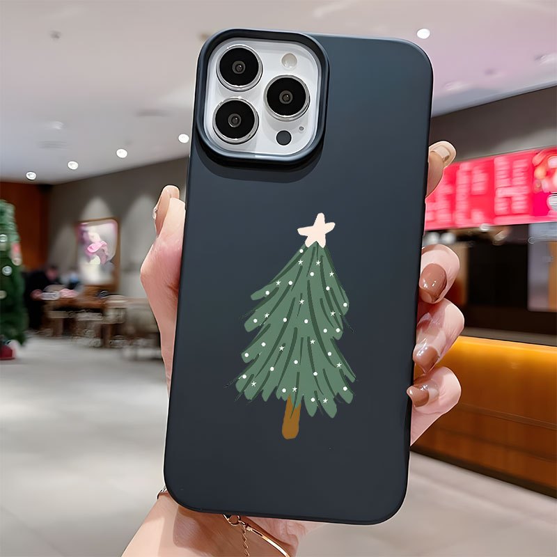 

Christmas Tree Pattern Uv Printing Phone Cover Full Protection For Iphone 11 12 13 14 Pro Max 15 16 Xr X/ Xs 7 8 Plus Se Mini For Smartphone Best Gift Birthday Gift