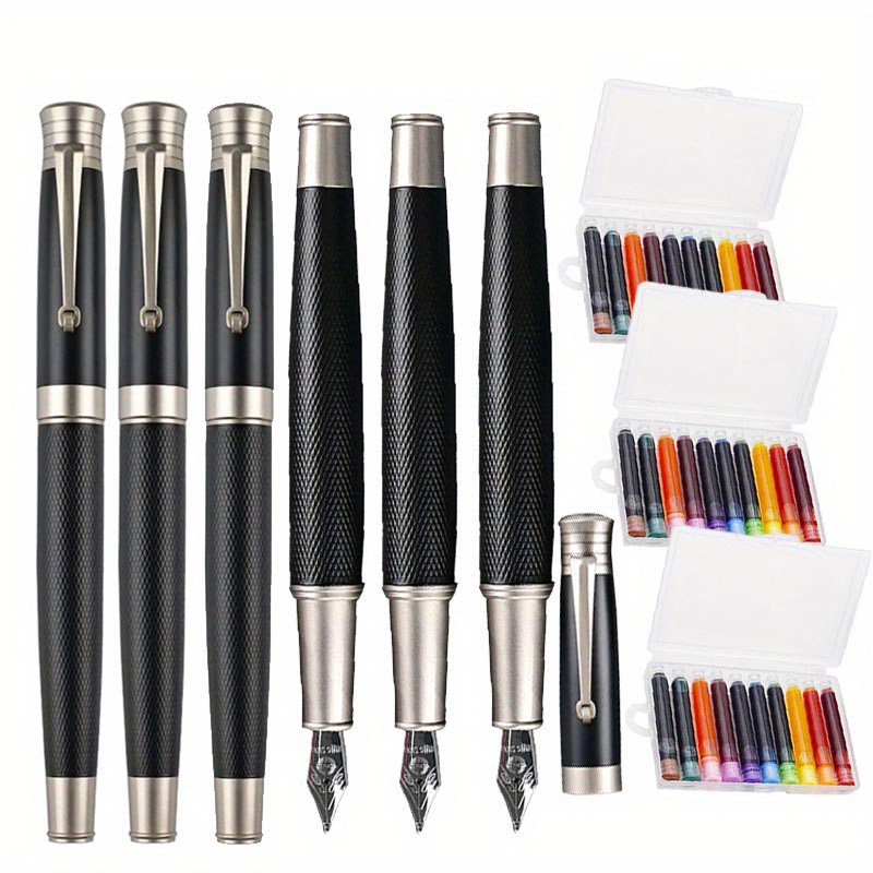 

11pcs/set 0.5mm Pure Copper Made Luxury Writing Exquisite Gift Pen Office Writing Supplies