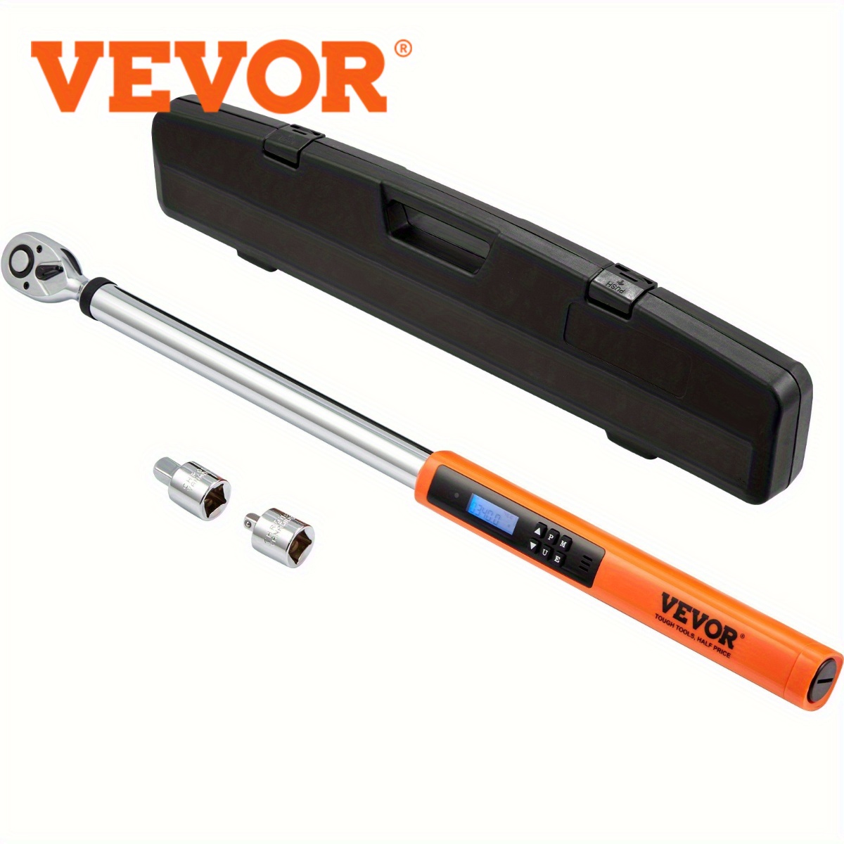 TEMU Digital Torque Wrench Led 25-250ft.lb (34-340nm 1/2" Clockwise ±2% No Power Plug