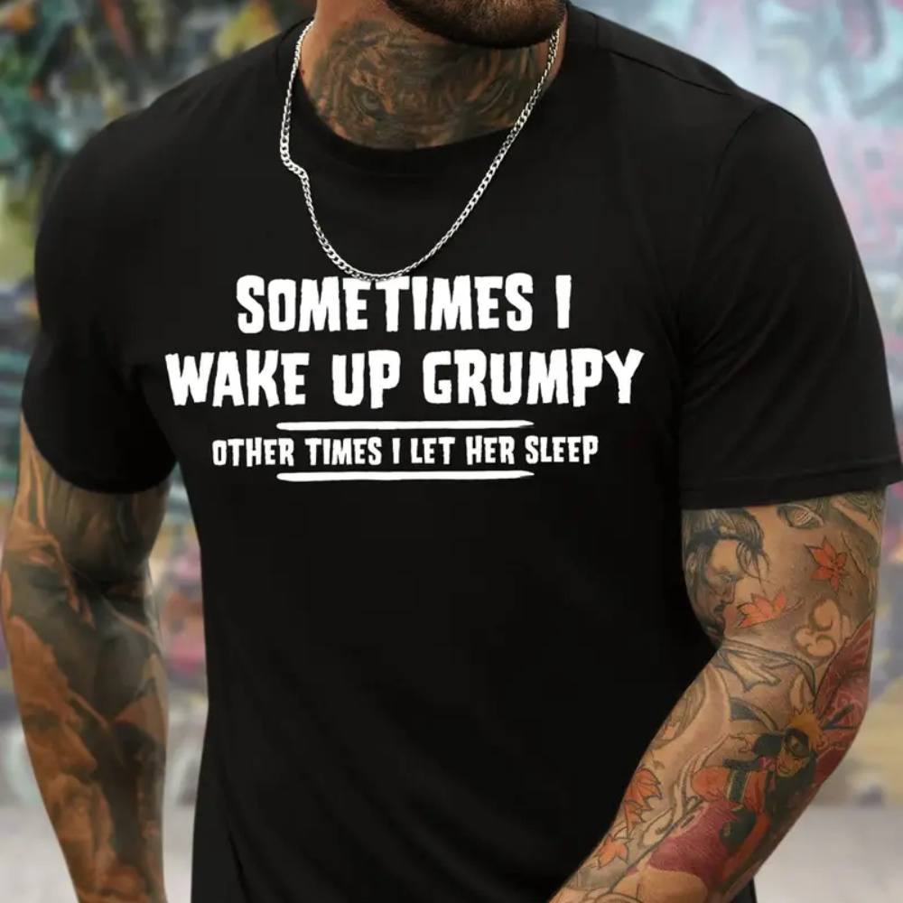 

I Print, Men's Comfy T-shirt, Casual Fit Tees For Summer, Men's Clothing Tops For Daily Activities