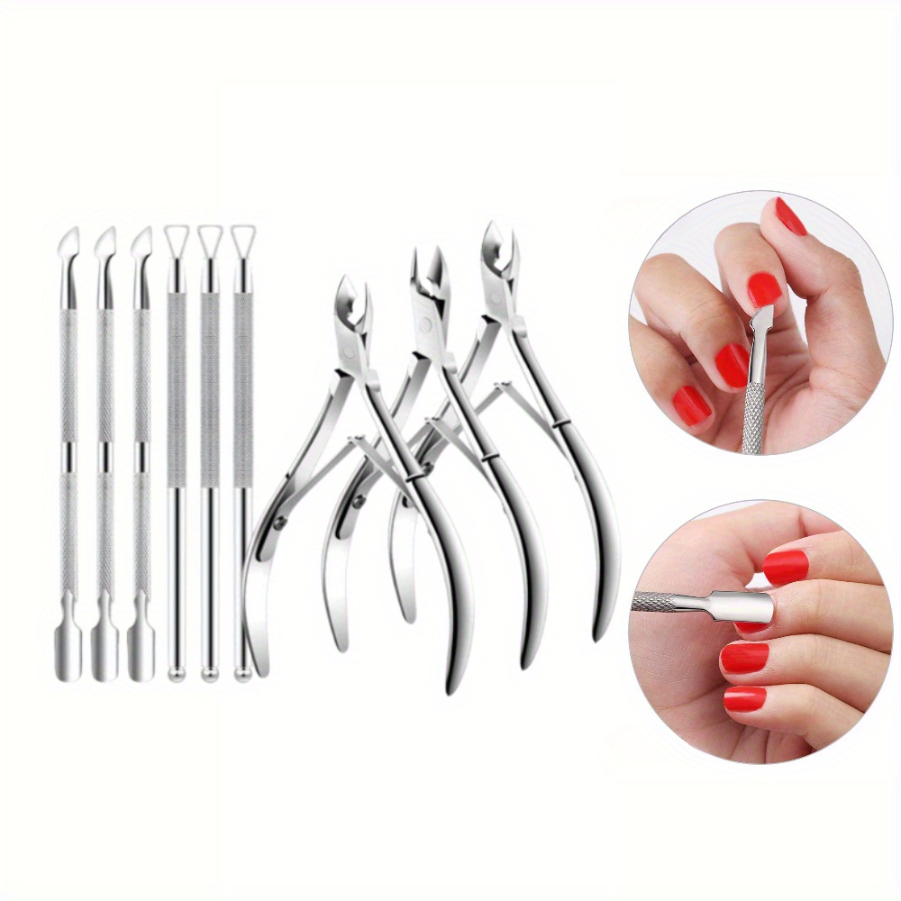 

9 Pcs Set Ingrown Toenail Steel - Pusher And Pedicure Kit