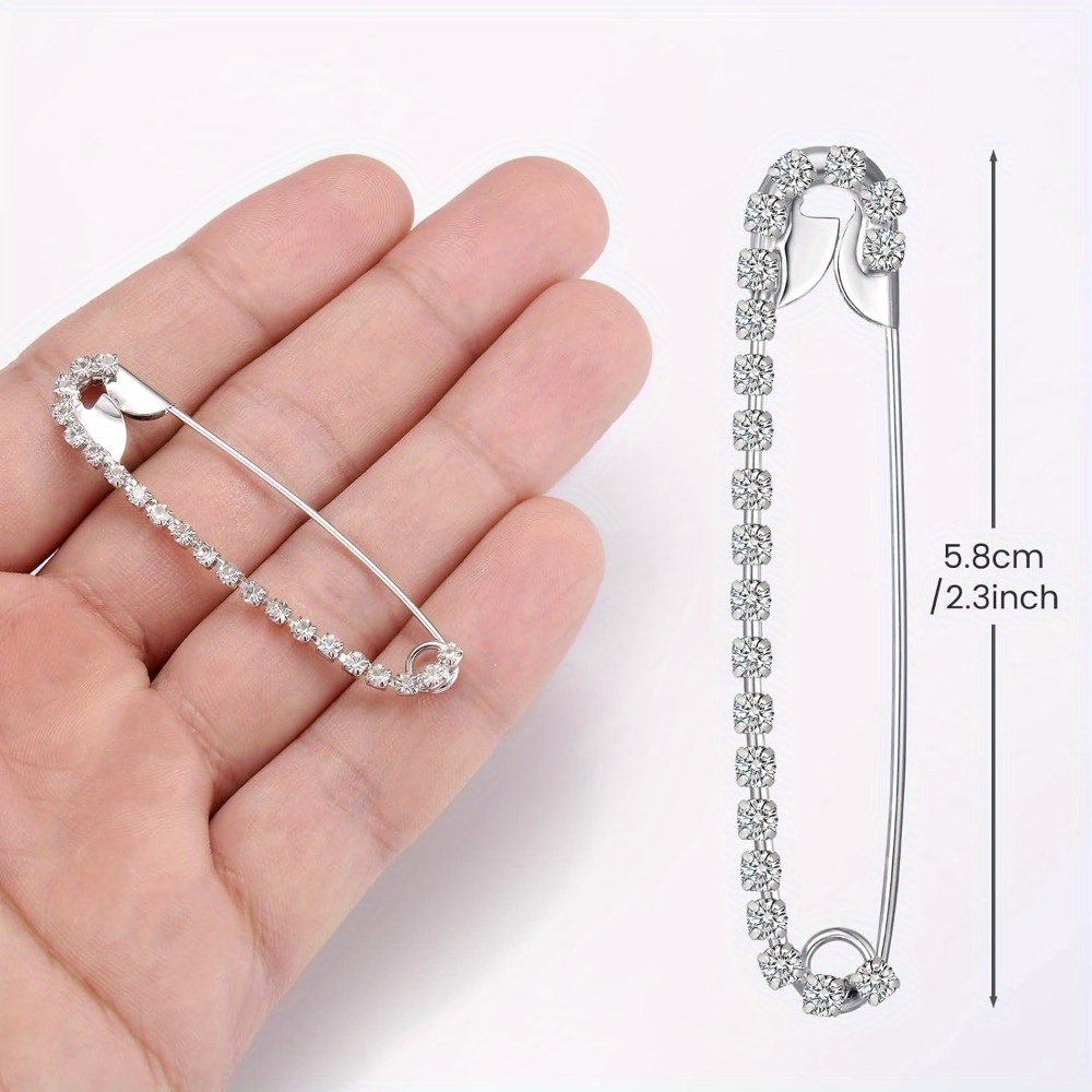 

10 Silvery Safety Pins Suitable For Handmade Production, Sewing, And Clothing Fixation