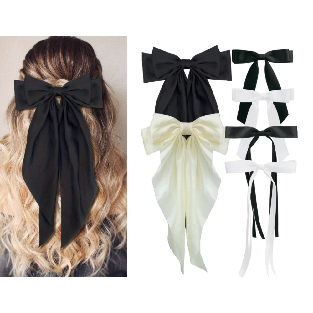 

6pcs Bow Hair Clips , Cute Hair Clips, Women's Tassel Bow Hair Clips For Women' Decoration Hair Accessories