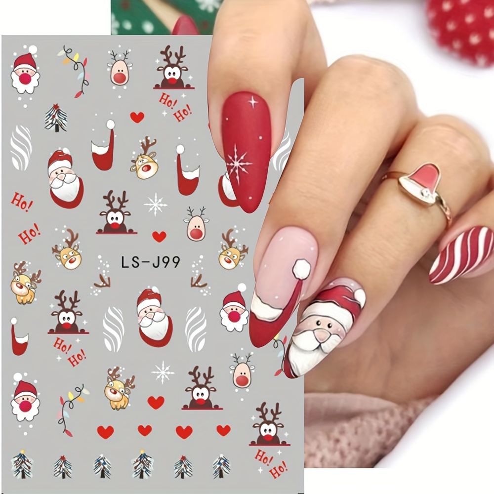 

1pc Of - Christmas Art Stickers For & Pedicures
