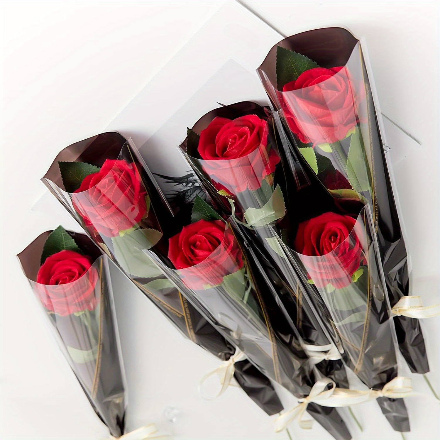 conjunto bolsas flores individuales 50 piezas bolsa empaque Temu