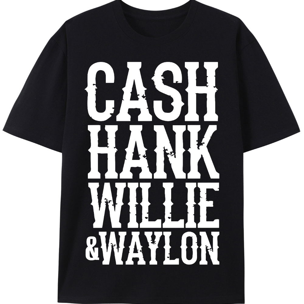 

Unisex Cash Hank T-shirt Country Music Southern Shirt Tshirt