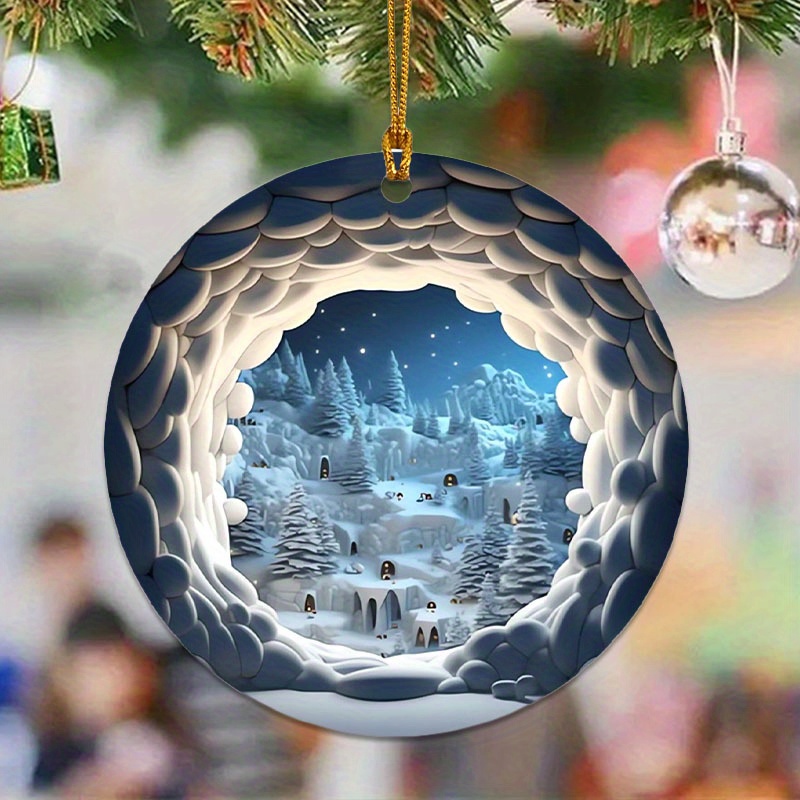 

1pc, Christmas , 3d , -, Decor, 2d Hanging For Christmas , , , ,