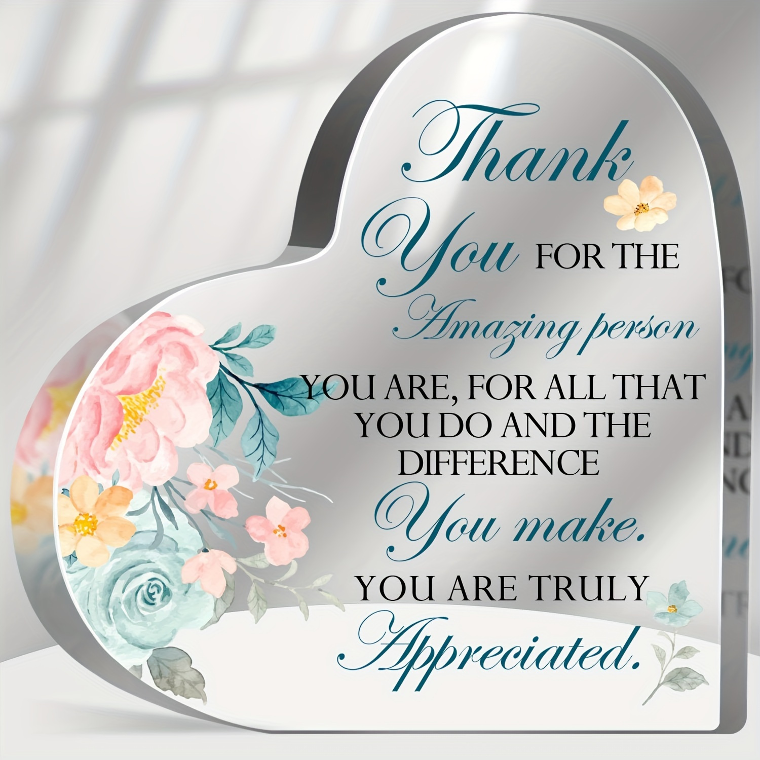 

thank You For An , Thank You For All And You Make. We Really You." - Inspirational Quotes Gift For Women, Men, Desk Decoration, , Acrylic Material, Suitable For Home, Kitchen,