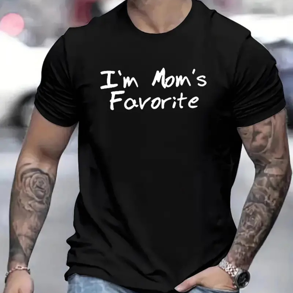 

Mens Moms Print T-shirt - Stylish & Comfortable Short Sleeves - Tee - Unisex Style - Mom Approved