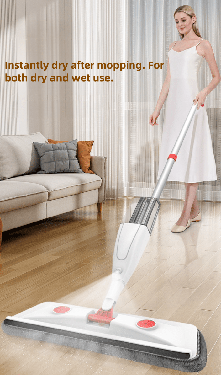 2 in 1 spray mop with built in scraper large capacity   washing for windows floors ideal for bedroom bathroom living room details 0