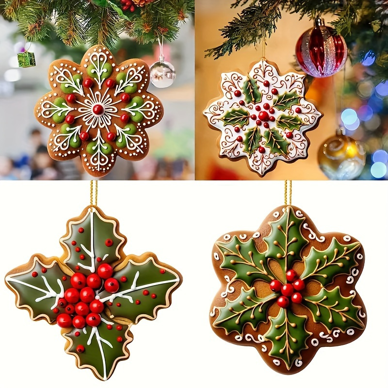 

4pcs Christmas Ornaments, Decorations For Christmas, , , , New Parties - No Or Required