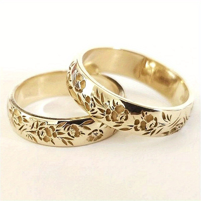 

1pc Women' Ring Elegant Hollow Flower Suitable For Daily Casual Banquet Party Celebration Holiday Gift