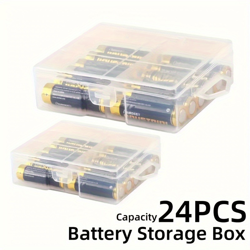 

Clear Battery - Holds 24 Aa/aaa, Of Pp