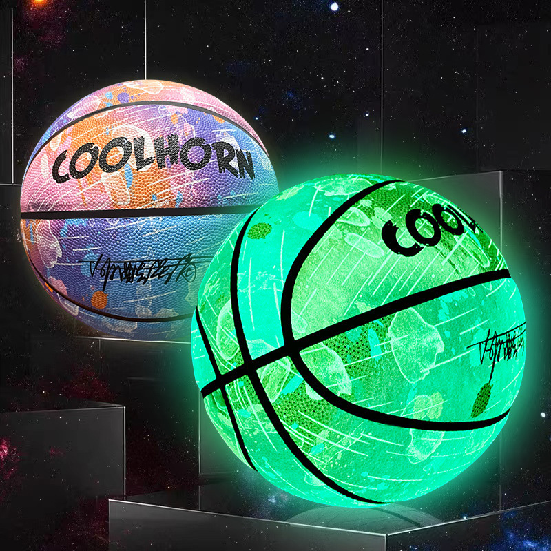 

-the-dark Basketball - Size 7, & Light-absorbent For , Includes Air Pump Needle