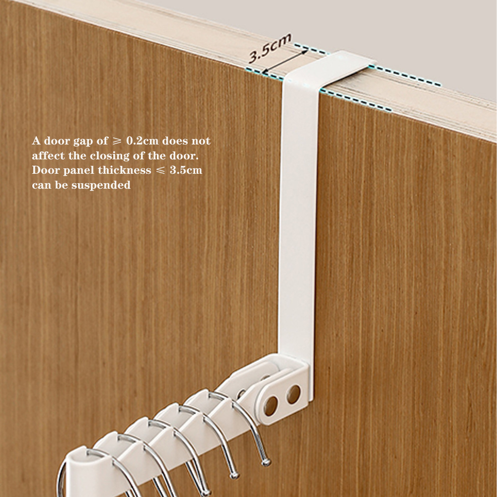 

Door Hanger Portable Foldable Door Hanging Clothes Rack, 5 On The Door For Hanging Clothes And Hats - Suitable For Daily Use At Home And Temporary Use When Traveling