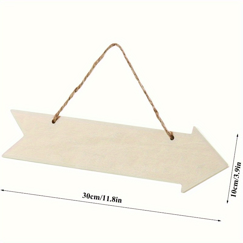 

5- Wooden Arrow , 11.8in, Featherless, To , , Hanging Decor For Home & Kitchen, , No Needed