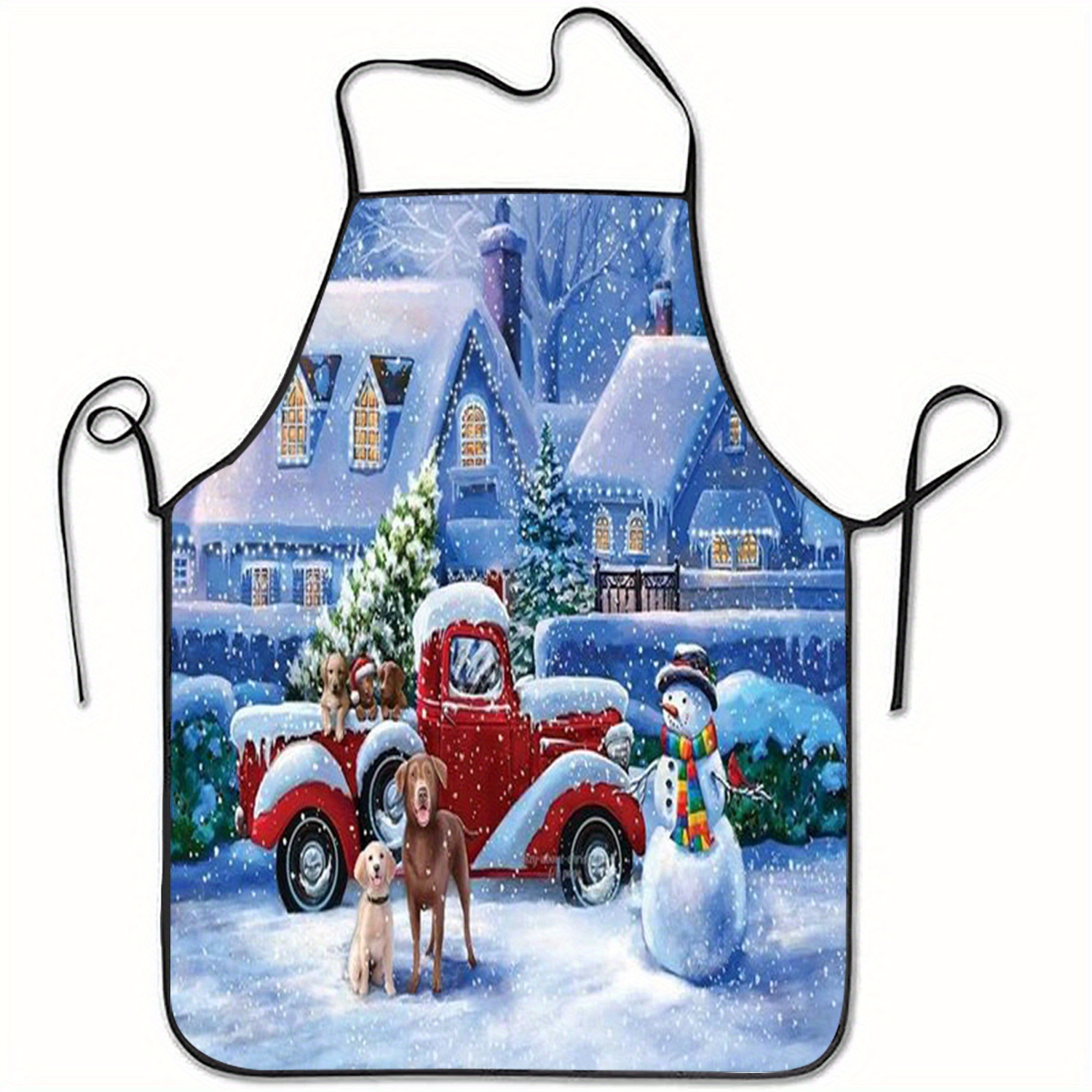 

Christmas Sleeveless Polyester Dog & Snowman - For Cooking, & Tasks