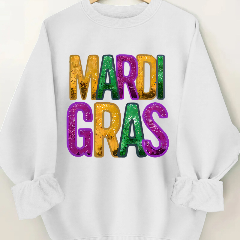 

Mardi Sweatshirt - 100% Polyester For Women, Long Sleeve Top