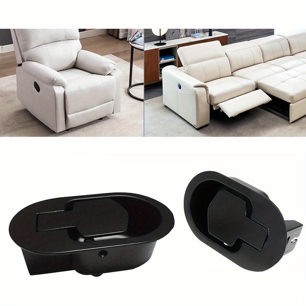 2pcs black aluminum sofa slipcover handles no power needed furniture hardware details 2