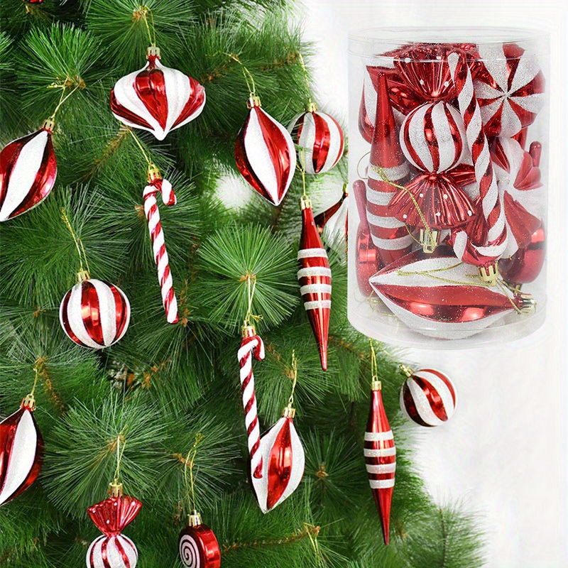 

14pcs Christmas Set - Red & , For Decorations & , Christmas Decor