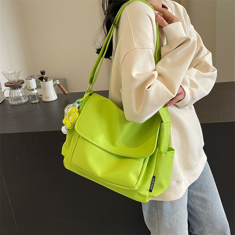 

Women's School Messenger Bags For Women Crossbody Ladies Solid Large Capacity Casual Canvas Shoulder Female Bags
